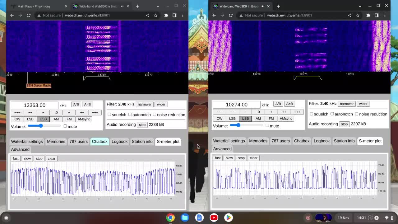 E11 Oblique 19/11/2022 1430 UTC 13363kHz