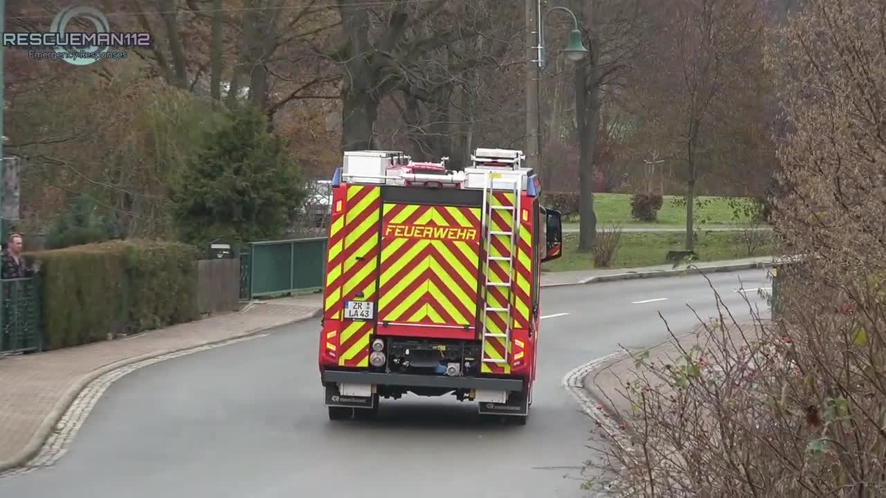 🚨 HLF 10 Feuerwehr Langenwetzendorf + FuStW Polizei Greiz