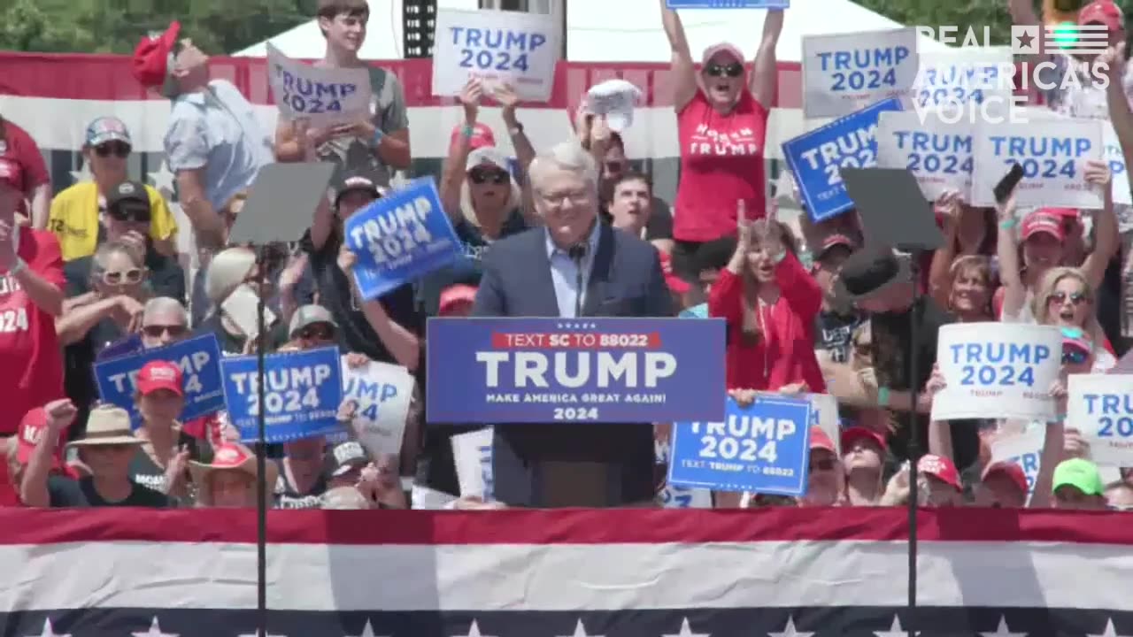 SC State Treasurer Curtis Loftis Speaks at Trump Rally in Pickens, SC