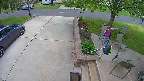 Dad Gets Comforting Hug From Kid After Falling While Riding Scooter