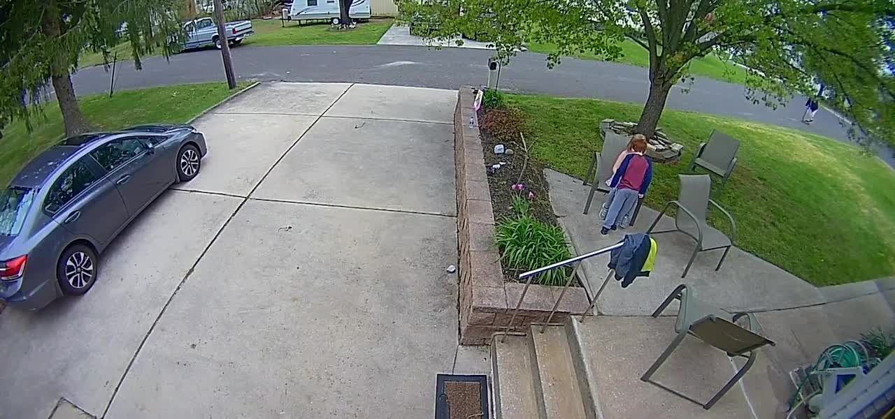 Dad Gets Comforting Hug From Kid After Falling While Riding Scooter