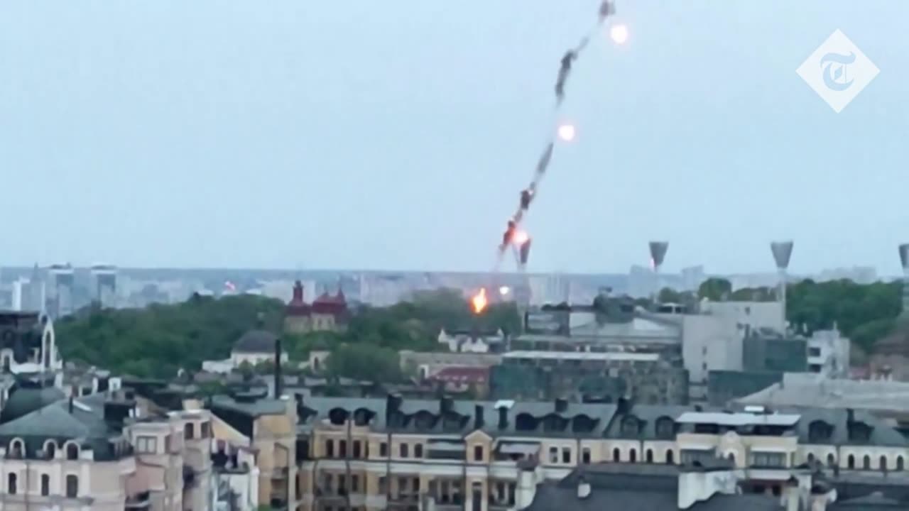 Watch: Ukrainian air force downs its own drone over Kyiv after it 'loses control'