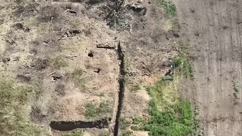 Incredible Drone Footage of a Ukrainian Assault on Russian Trenches