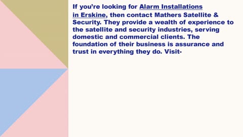 Best Alarm Installations in Erskine