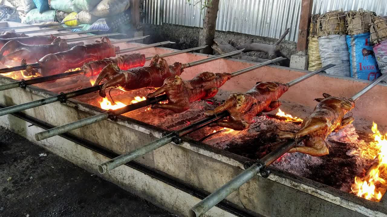 Cebu's Famous Lechon Baboy|Roasted Pig|Inasal, Filipino Fiesta Dish