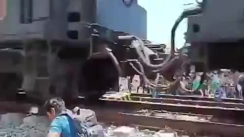 Woman gets hit by train