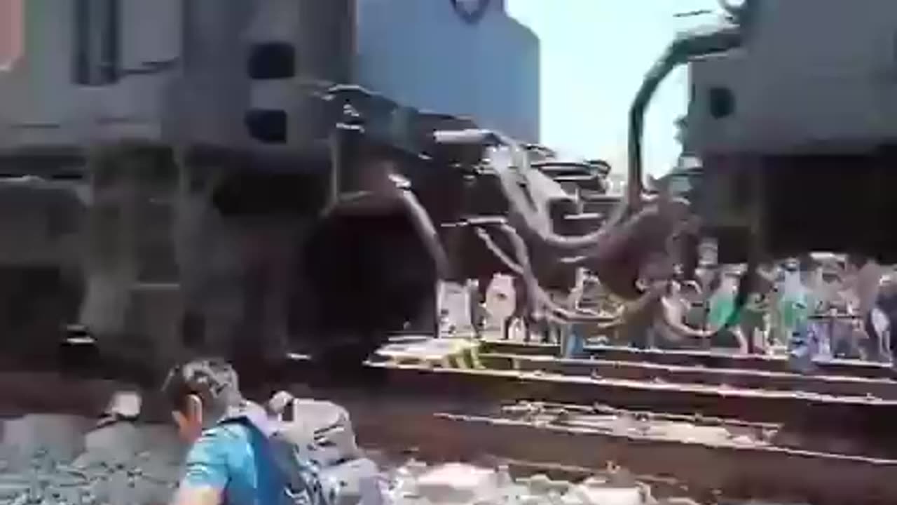Woman gets hit by train
