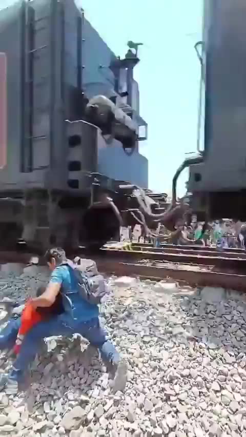 Woman gets hit by train