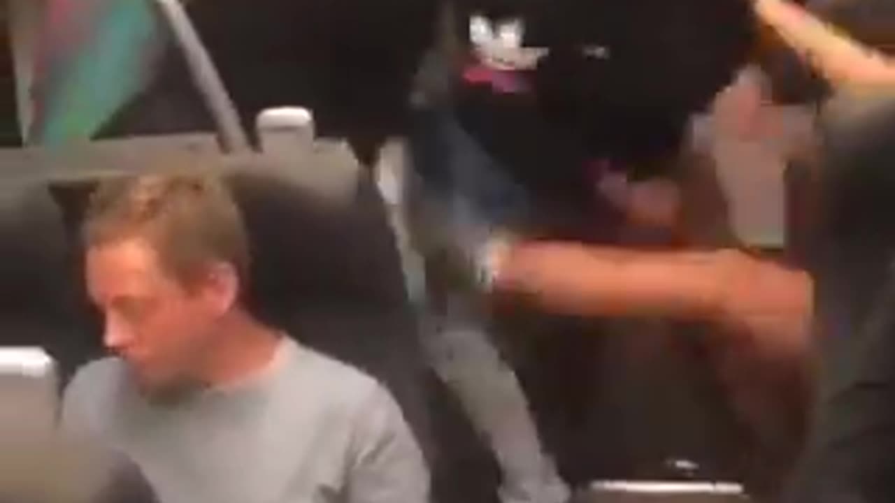 Uk Trains and racist acts in action