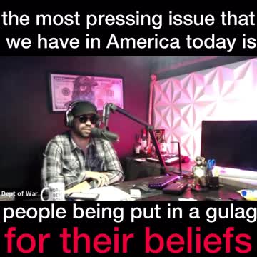 most pressing issue people being put in a gulag