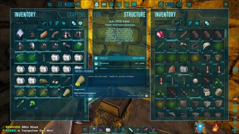 grinding caves and resources on ark