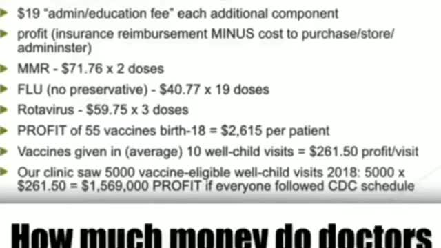 How much money do doctors make that vaccinate