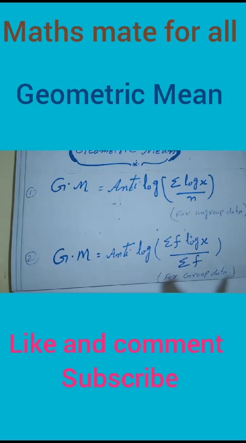 Geometric Means