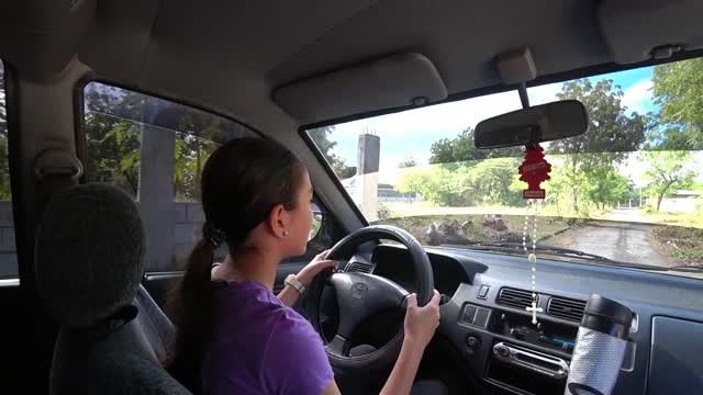 Little Girl Learns To Drive Stick - Philippines