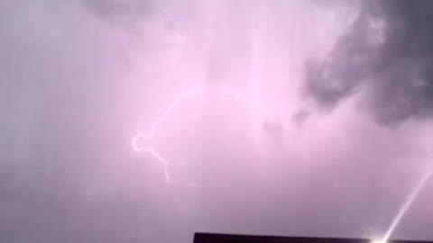 Lightning in my town