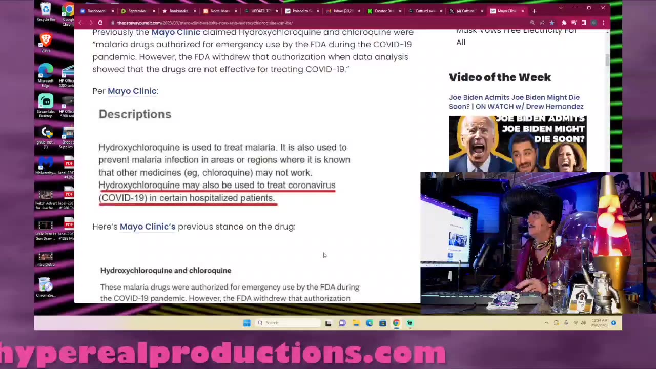 Trump told you! Hydroxychloroquine is an effective treatment for Covid