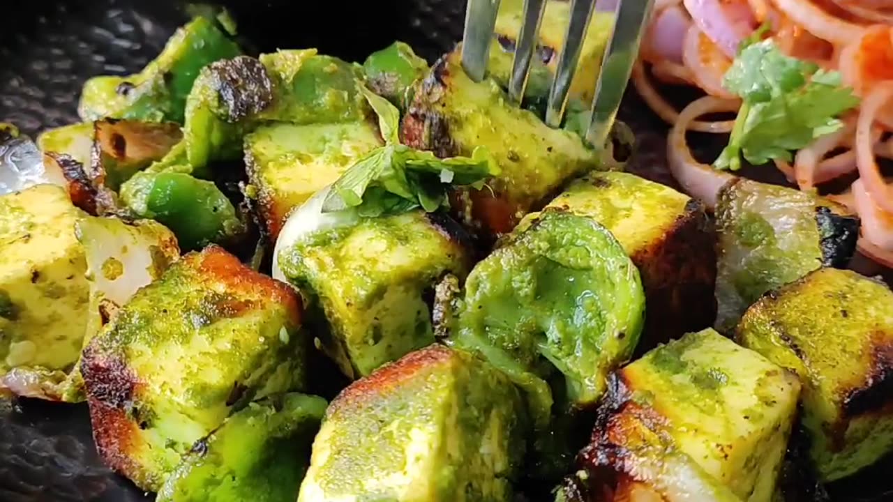 "Deliciously Green and Protein-Packed: Unleash the Flavor with High Protein Hariyali Paneer Tikka!"