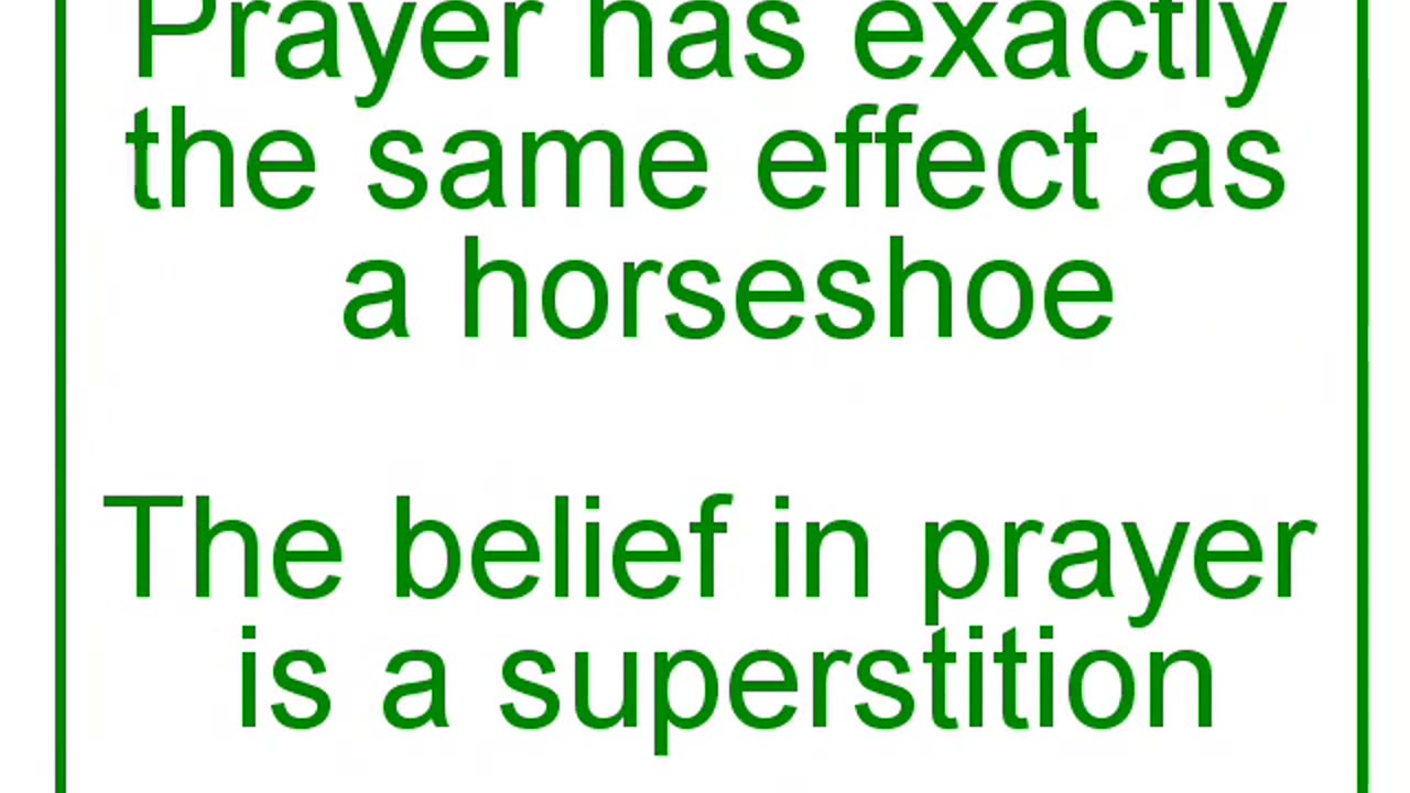 Proving that prayer is superstition [ MIRROR ]