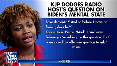 Judge Jeanine_ KJP snapped when pressed on Biden's mental decline