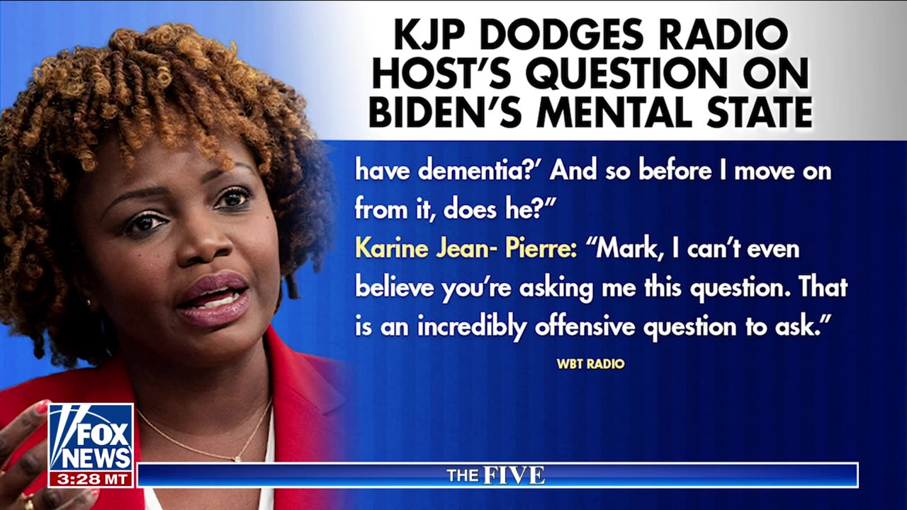 Judge Jeanine_ KJP snapped when pressed on Biden's mental decline