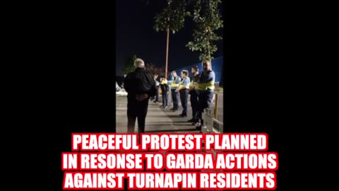 Gardai smash up peaceful protest at #Turnapin and begin moving 300 single male migrants...