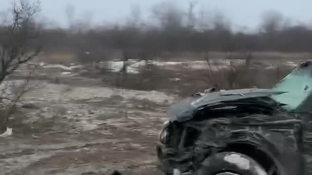 Another destroyed Kozak-2 armored car somewhere in the NVO zone