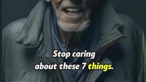 Stop caring about these things