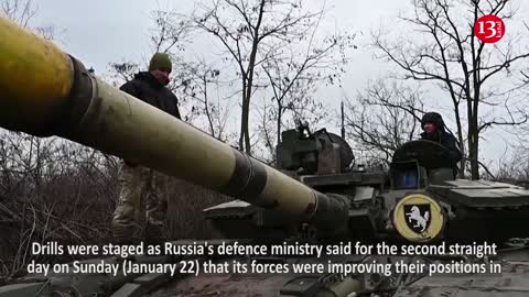 Ukrainian military hold offensive and assault drills in Zaporizhzhia region