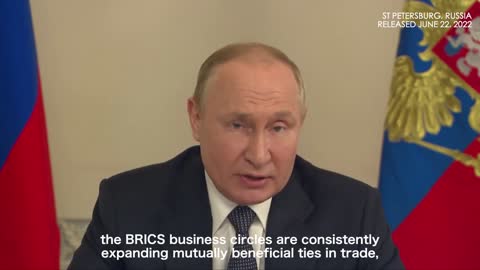 Putin hails Indian supermarkets and Chinese cars when addressing BRICS business forum