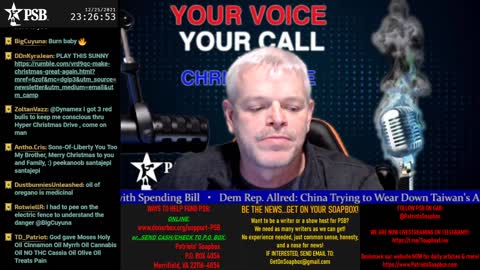 2021-12-25 22:00 EST - Your Voice, Your Call: with Chris Moore
