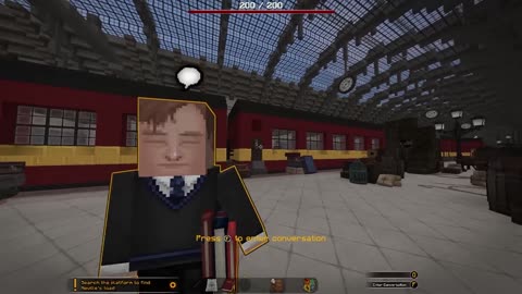 Minecraft but it's a Harry Potter RPG 