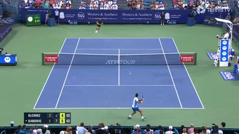 Best Deciding Set Ever_! Alcaraz vs Djokovic INSANE Final Set 🥵 _ Cincinnati 2023 Final Highlights