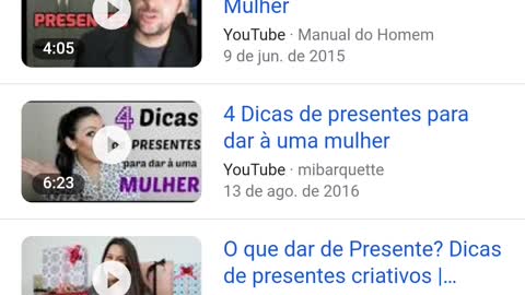QUE PRESENTES DEVO DAR PARA MANU ELA