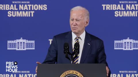 Biden addresses White House Tribal Nations Summit in Washington