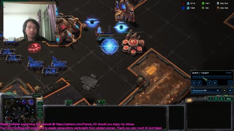 SC2 zvp on alcyone nydus worms v adepts turtling..