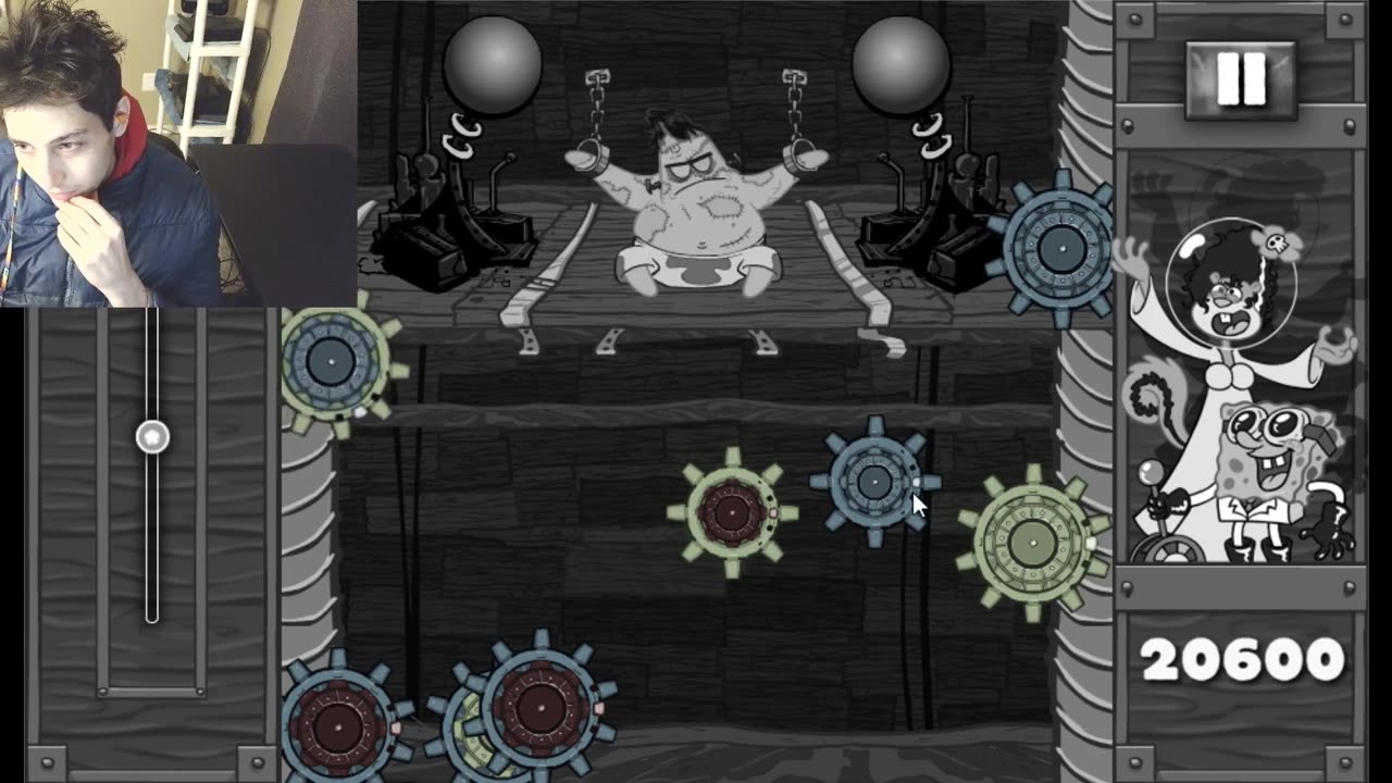 Failed Attempt #107 To Earn A High Score In The Nickelodeon SpongeBob SquarePants Franken Patrick