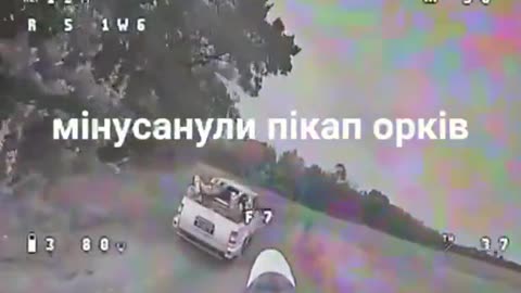 🚀🇺🇦 Ukraine Russia War | Ukrainian FPV Destroys Russian Pickup Truck with 4 Captured Ukrainian | RCF
