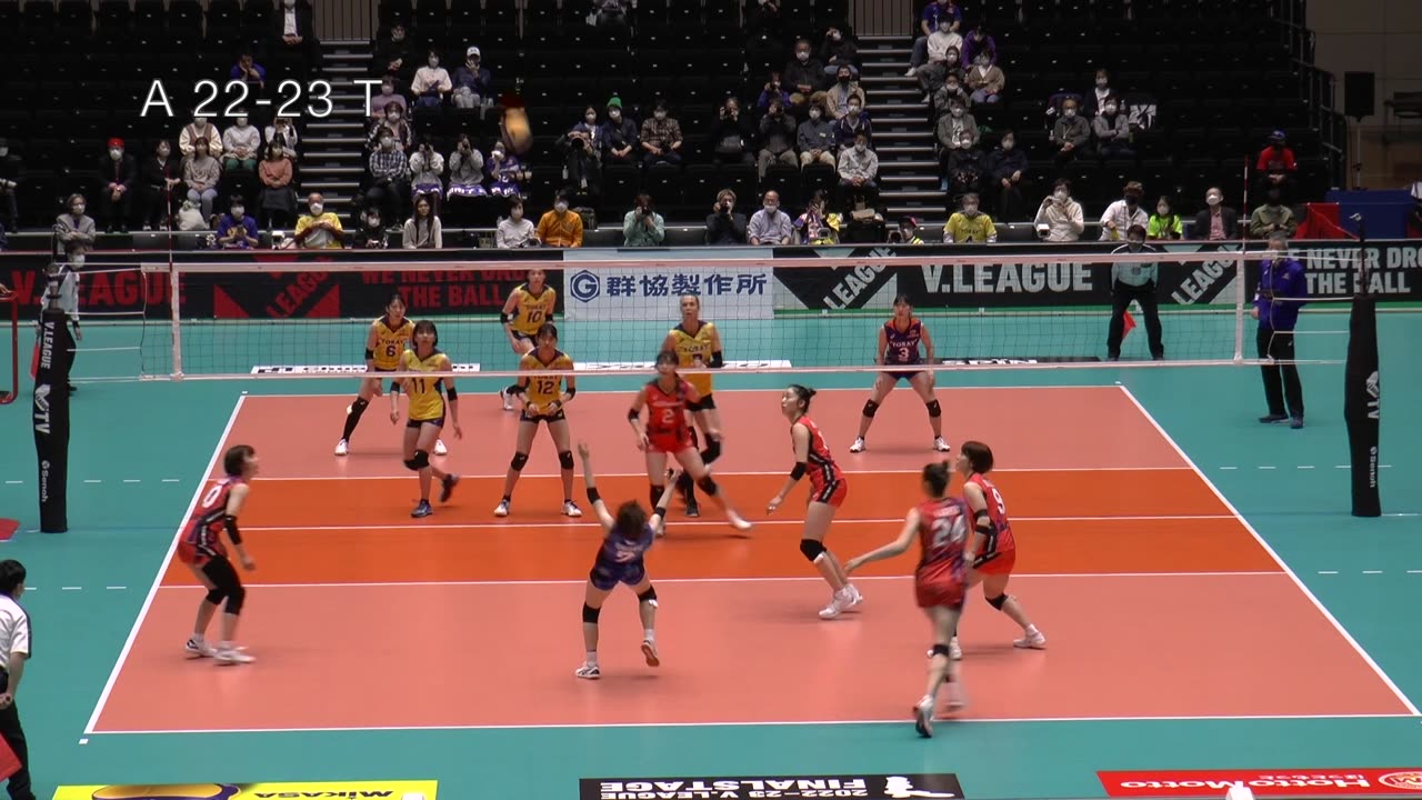 20230409 V-league Final 4 AGEO vs TORAY view from court end