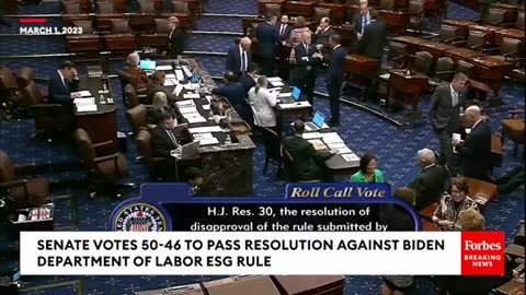 BREAKING NEWS: Major GOP Victory As Biden ESG Investing Rule Killed By Senate Vote, Setting Up Veto