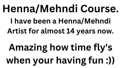 Online Henna/Mehndi Course