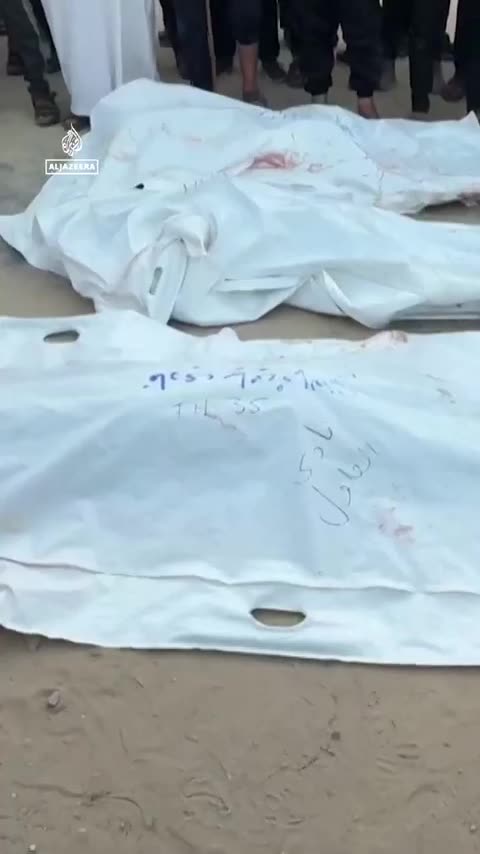 Palestinians grieve loved ones killed in Mawasi tent camp attack