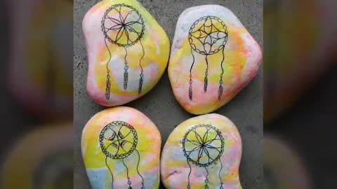 beautiful and latest pebble painting ideas unique stone painting ideas