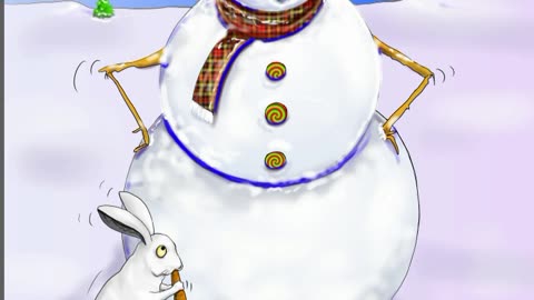 SNOWMAN #snowman #snowbunny #carrot