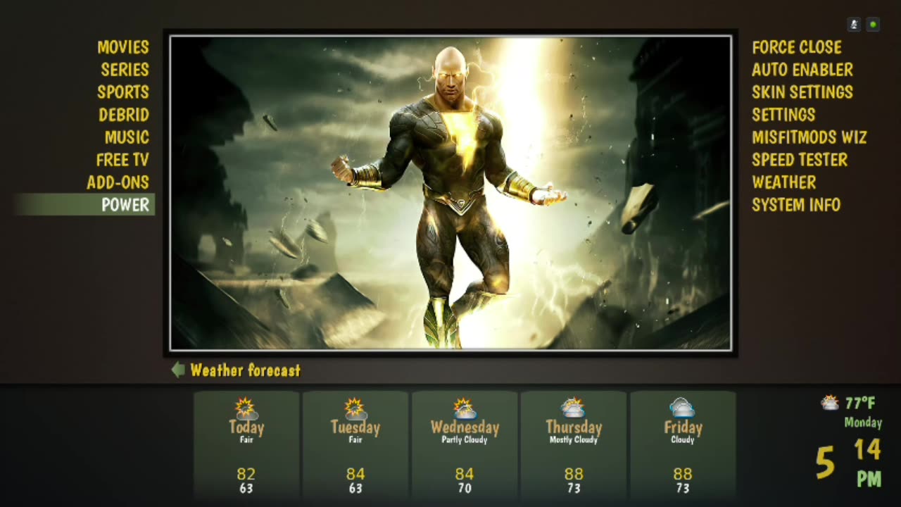 Black Adam Kodi Build Rumble