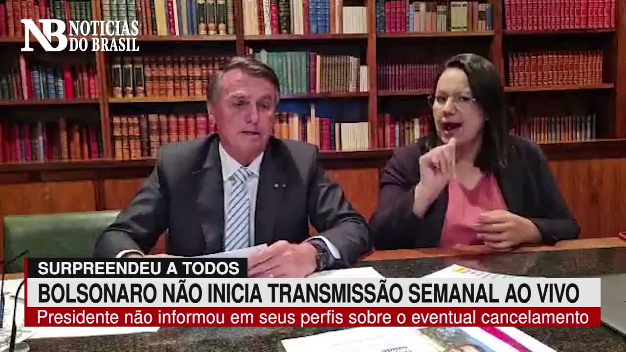 Bolsonaro surpreende e tradicional Live Semanal não é transmitida
