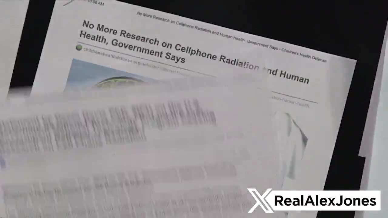 U.S. government says no more cell phone radiation research? Just like there's no more ...