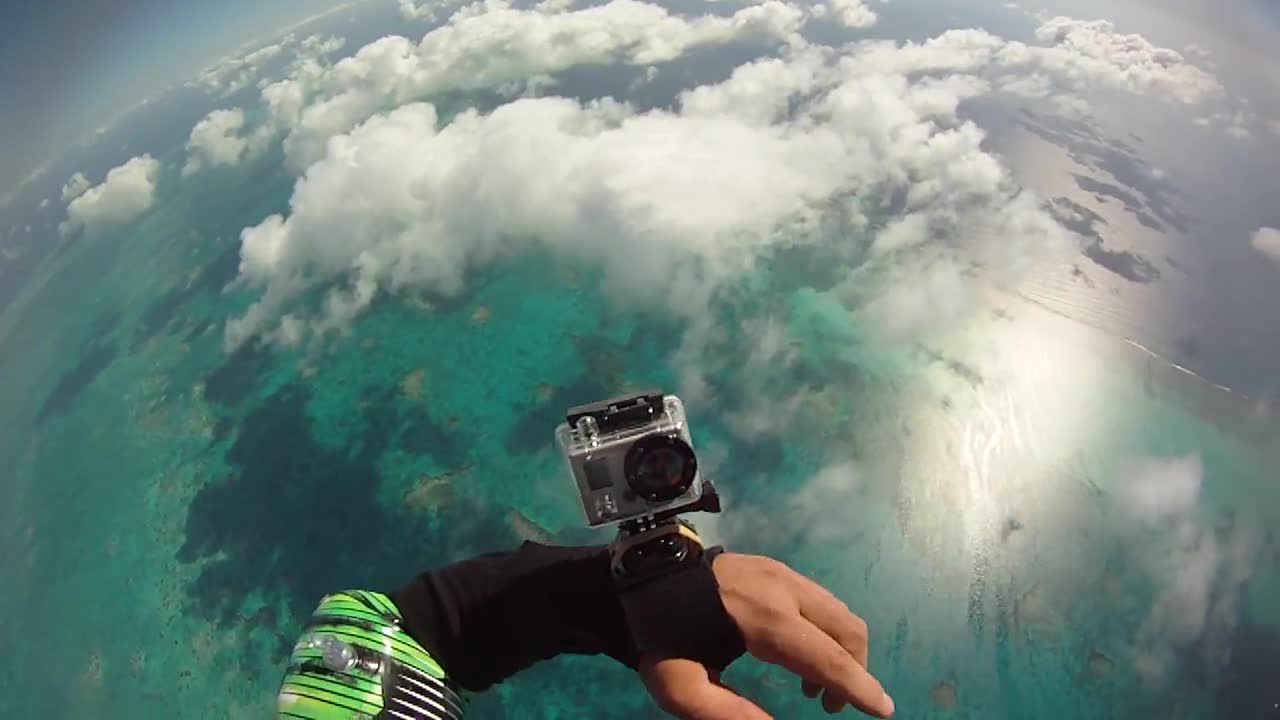 Skydiving into the Blue Hole, Belize
