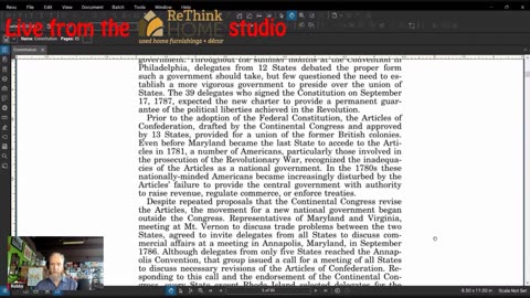 Daily Constitution #1 Historical Note & Preamble