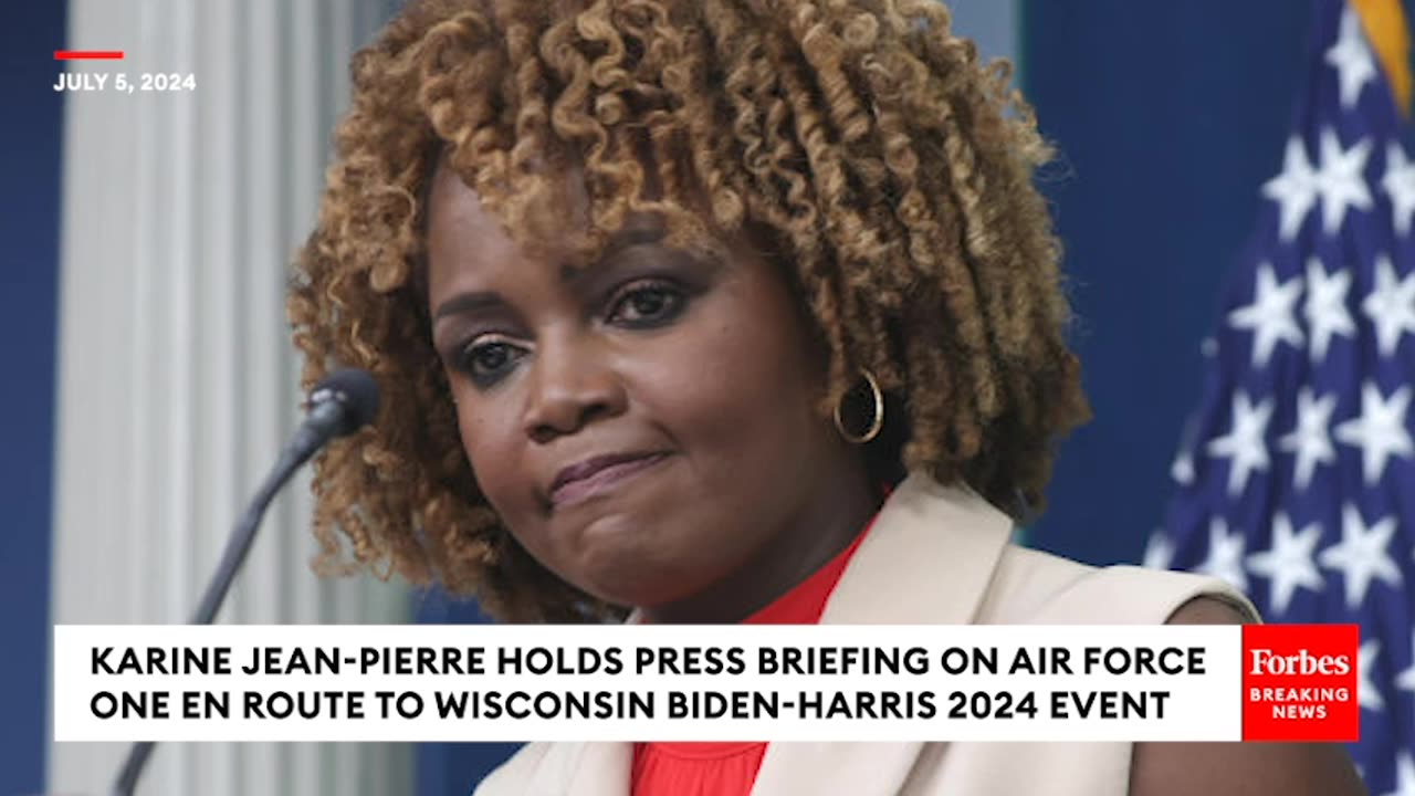 BREAKING NEWS- KJP Holds Press Briefing As Calls Mount For Biden To Drop Out Of 2024 Contest