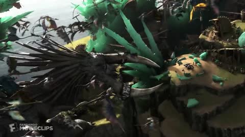 How to Train Your Dragon 2 (2014) - Toothless vs. The Bewilderbeast Scene (10/10) | Movieclips